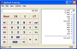 FreeCalc (arithmetic/tape calculator screenshot) link: download-info