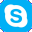 Skype logo (link: Skype IM/call to James A. Schumaker)