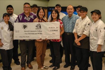 Japanese Chamber of Commerce & Industry of Hawai‘i Donates $10,000 to Hawai'i Community College Culinary Program
