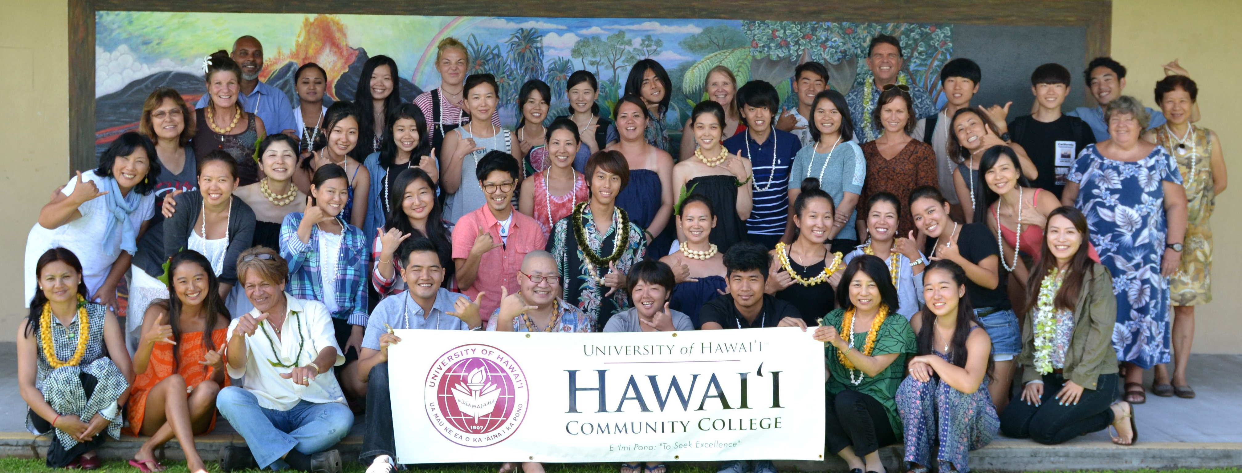 Students in the Hawai'i Community College Intensive English Program 