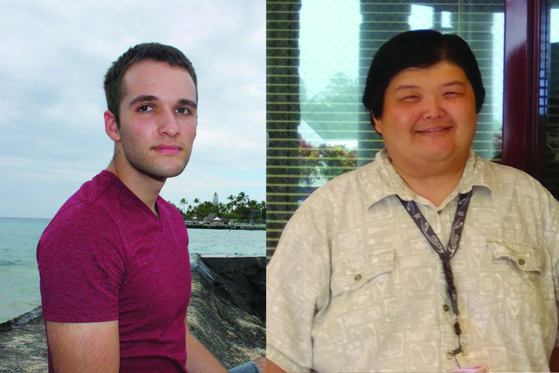 Information Technology students Christopher Roof, left, and Elton Nakagawa, right