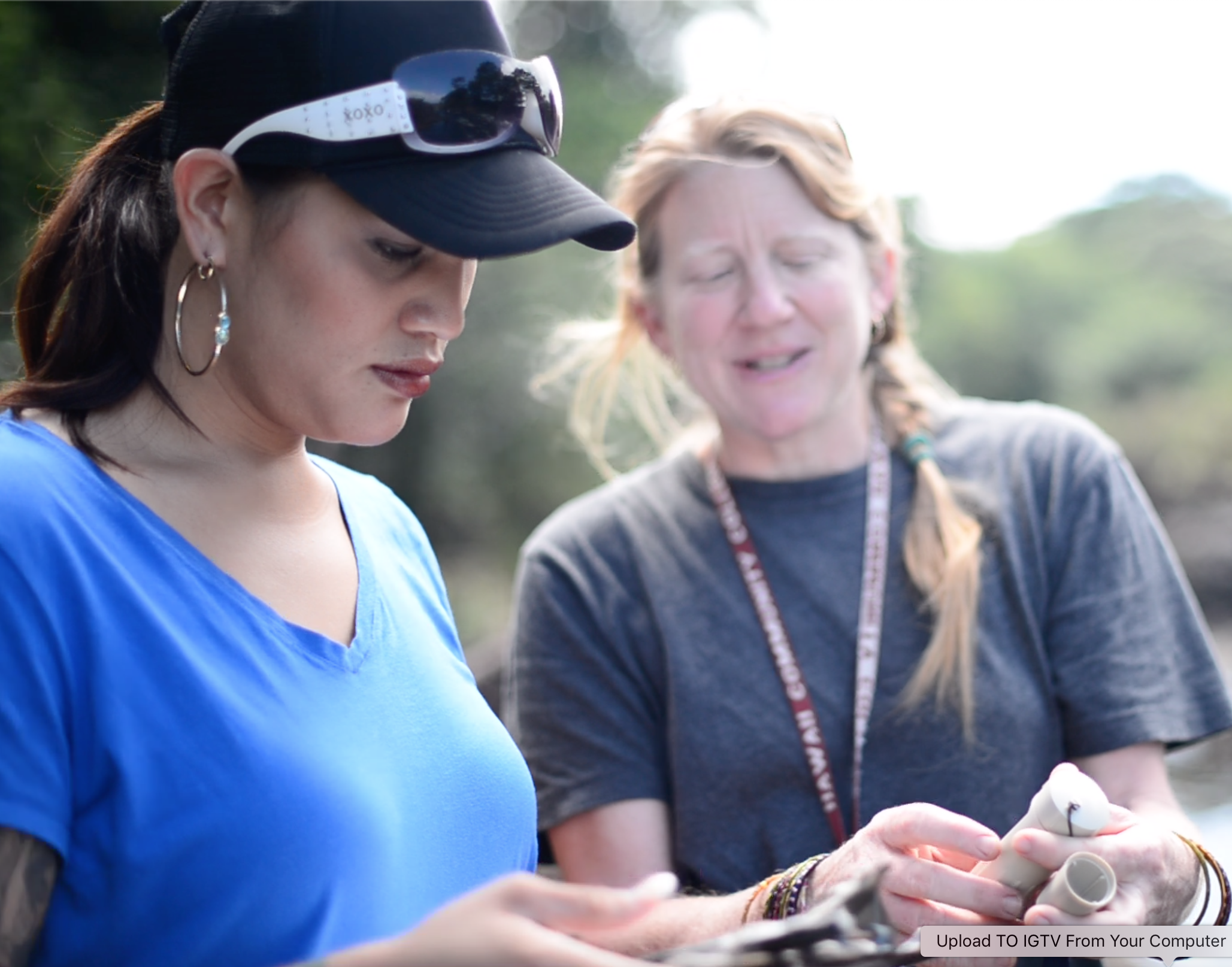 Forest TEAM professor Pamela Scheffler, right. 