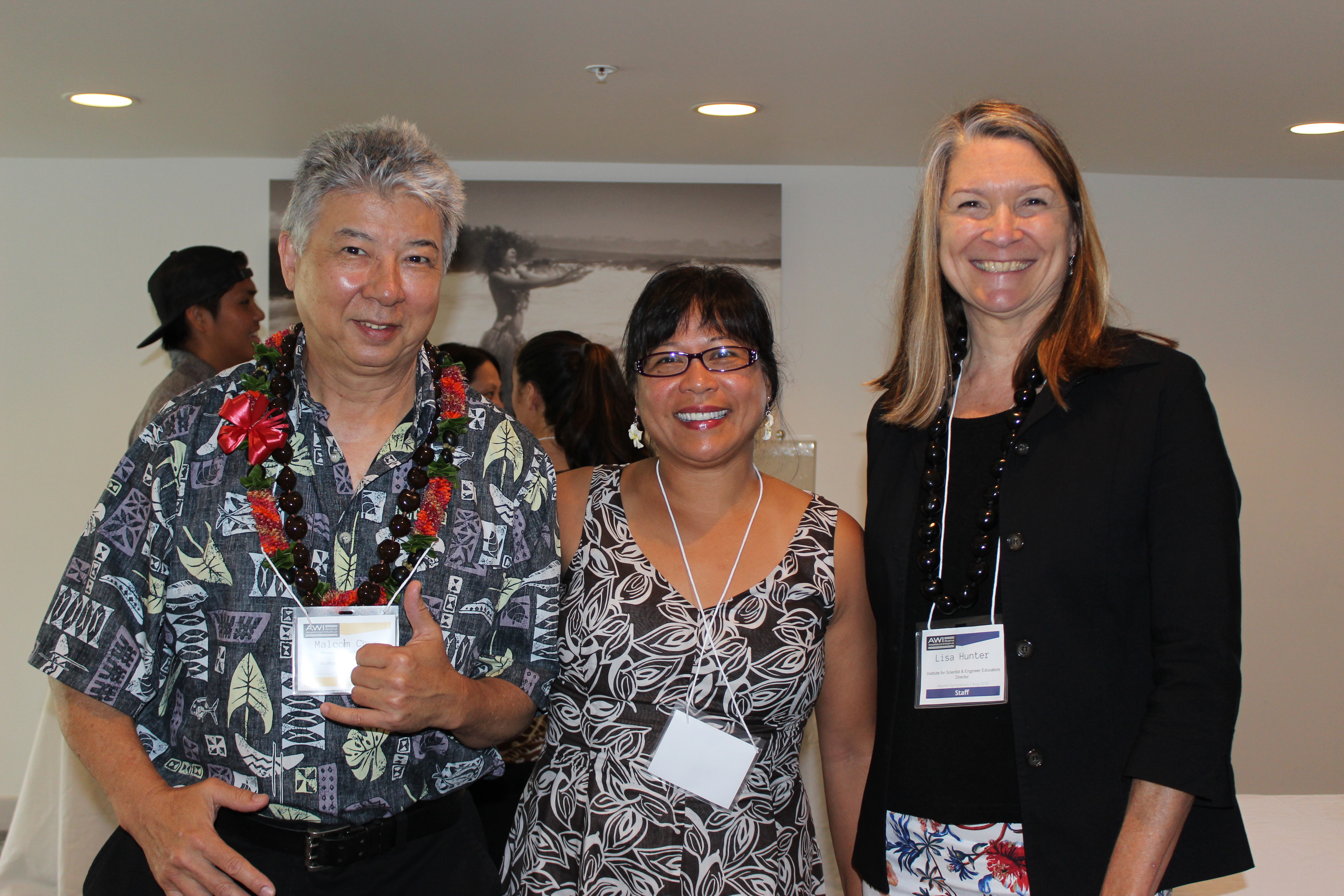 Group photo with Chancellor Rachel Solemsaas