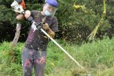 weed whacking photo