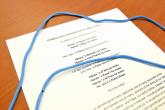 string and paper close up